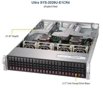 China servidor SYS-2029U-E1CR4 SYS-2029U-E1CRT SYS-2029P-C1RT del almacenamiento de datos de Supermicro del SuperServer 2U en venta