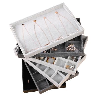 China Jewelry Display 100 Groove Ring 12 Groove Grid Pendant 20 Groove Pendant 20 Necklace Hook Jewelry Display Storage Tray for sale