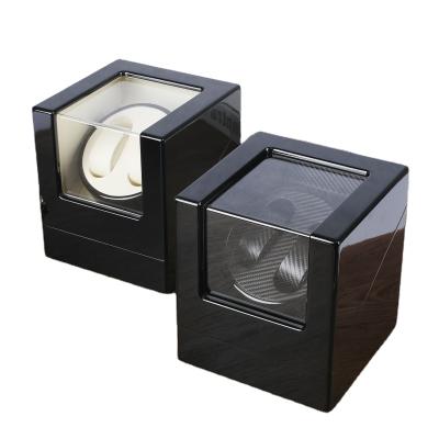 China Automatic Rotating Wooden Automatic Winding Watch Display Storage Winder Box For 4 Watches for sale