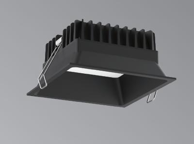 China LED 14W anti-glare embedded spotlights LED ceiling spotlights round and square die-casting provide empty housing for sale