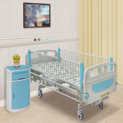 China Hospital bed full bed manufacturing 2crank siderails safety purchase medical covered hospital bed for sale