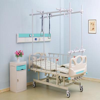 China Hospital Equipment Medical Equipment 4function Manual Crank ABS Hospital Plastic Orthopedic Bed Customizable for sale