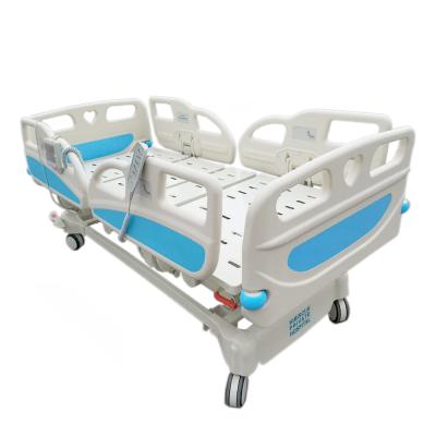 China Linak Luxury Electric Hospital ICU Hospital Bed Five Motor Function Medical Bed With Touch Screen Control for sale