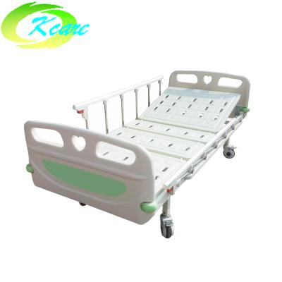 China 2 Function Hospital Bed Luxurious Manual Hospital Bed With Double Turning Levers for sale