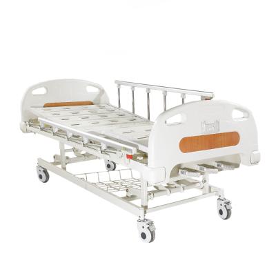 China 3 functions medical bed manufacture KS-306yh cheap portable manual hospital bed 3 cranks for sale for sale