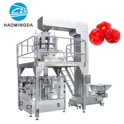 China High Speed ​​Dry Food Silced Lemon Apple Chips Cherry Snacks Banana Kiwi Rotary Dry Packing Machine for sale