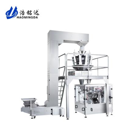 China Full Automatic Food Salt Rotary Packing Machine By Premade Bag for sale