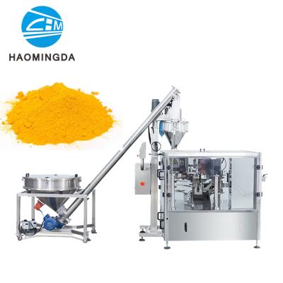 China Small Food Film Shaped Bags Mill Coffee Washing Powder Spices Chili Powder Masala Powder Packing Machine for sale