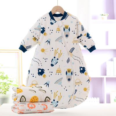 China Detachable Cotton Sleeve Cartoon Comfortable Combed Baby U Shaped Sleeping Bag for sale