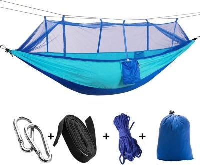 China High Quality Hammock Double Person Anti-tear Adult Indoor Outdoor Parachute Cloth Swing With Mosquito Net for sale