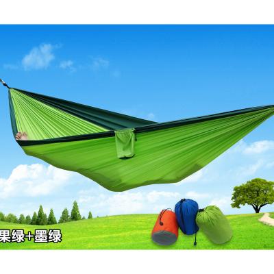 China Adult Outdoor High Quality Durable Parachute Camping Hammock With Tree Ties Double for sale