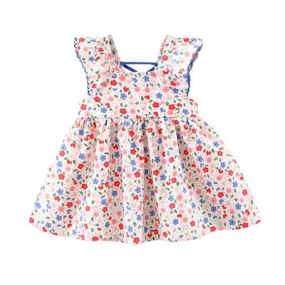 China 2021 New Fashion Kids Boutique Anti-static Dress Baby Girls Cute Dress Sportswear for sale