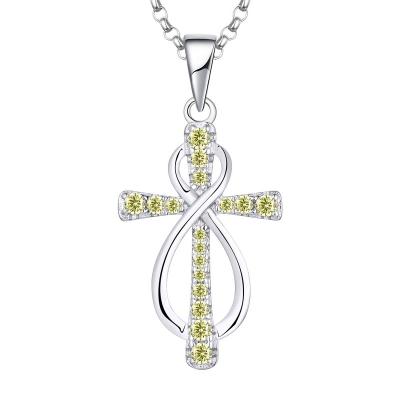 China 2021 Romantic Charm Women Man Women Rhodium Plated Jewelry Cross Pendant Cross Necklace Pendant For Girl for sale