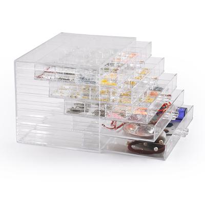 China European-style high-grade multifunctional acrylic nail box window nail box nail decoration storage box clearly for sale