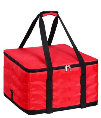 China Azo BPA Free Waterproof Portable Custom Insulated Tote Cooler Zipper Pizza Delivery Cooling Bag For Hot Food for sale