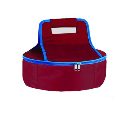 China Insulated Waterproof Polyester Zip Around Thermal Casserole Dish Food Pie and Cake Carrier Insulated Bag for sale