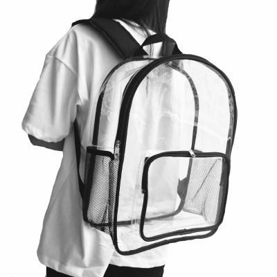 China 2021 Best Design Custom Popular Clear PVC Backpack Waterproof New For School for sale