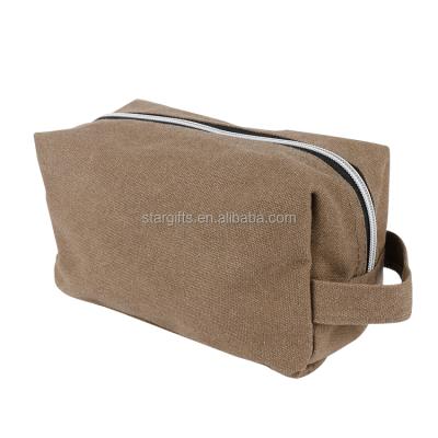 China Multi Color Custom Canvas Hanging Waterproof Travel Toiletry Bag For Men for sale