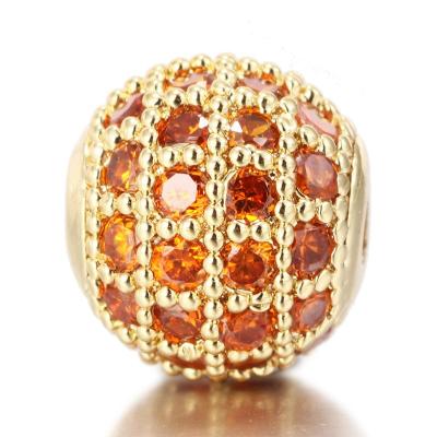 China DIY Jewelry Accessory Colorful CZ Stones DIY Jewelry Loose Beads Crystal Rhinestone Balls Findings For Jewelry Making for sale