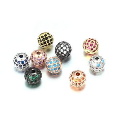 China DIY Loose Stones DIY Zirconia Charm Ball Stones Jewelry Accessories Brass Jewelry Findings For Jewelry Making for sale