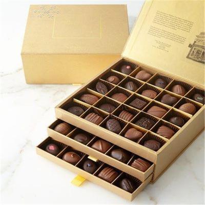 China Recycled Materials Custom Design Christmas Gift Box Chocolate Candy Wrapping Box Cardboard Luxury Chocolate Packaging Box for sale