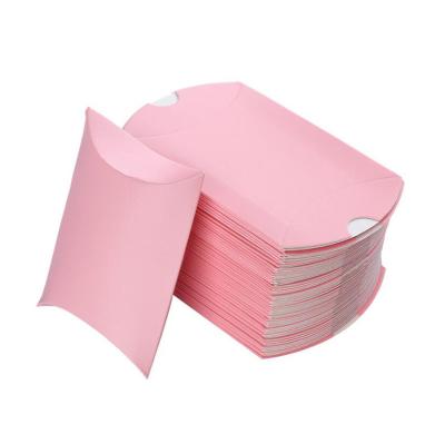 China Recycled Materials Custom Printed Logo Pink Hair Bouddles Extensions Wigs Pillow Packaging Box for sale