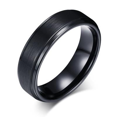 China Matte Tungsten Carbide Ring 8mm Black High Quality Hiphop Factory Supply Direct Jewelry Men's Dope for sale