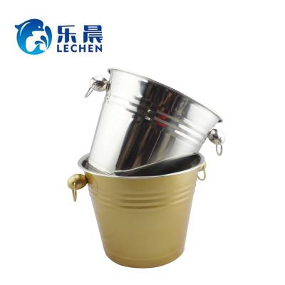 China Viable Ice Bucket Stainless Steel Barrel Wine Beer Bucket Champagne Bucket 201 for sale