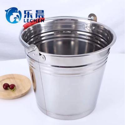 China Stainless Steel Bucket 20l Beer Wine Bucket Ice Bucket Water Barrel 410 Sustainable Home Appliance for sale