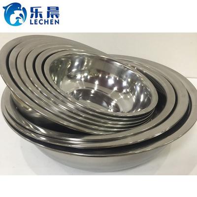 China Easy Clean Round Stainless Steel Basin Sink For Kitchen Stainless Steel Basin Bowl for sale