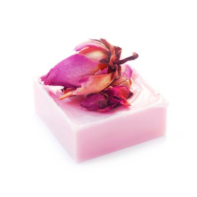 China Factory Custom Hot Selling Rose Soap Anti Acne Whitening Base Cleansing Natural Organic Handmade Soap for sale