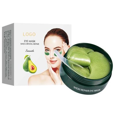 China Dark Circles Private Label Avocado Collagen Eye Mask Under Eye Gel Patches Anti Puffiness Dark Circles Eye Patch for sale