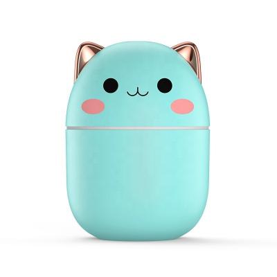 China Portable Car Oil Diffuser Air Aromatic Humidifier Beautiful with Night Light USB Rechargeable Cool Mist Spray Humidifier for sale