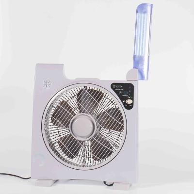 China Classic Hot Sales 220v Electric Portable Table Fans 16 Inch Desktop Box Fan With LED Timer Light CE CBs for sale