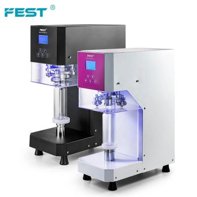 China Automatic FEST 5S Beverage Can Sealing Machine Competitive Price 5S Tin Can Seamer Sealer Machine for sale