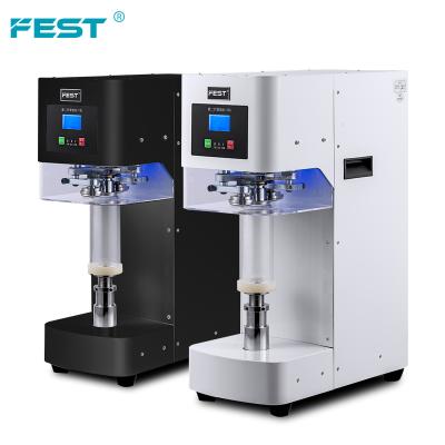 China PET Non-Rotary Non-Rotary Bottle Machine Canning Soda FEST Tin Can Capping Beer Aluminum Boba Lid Machine for sale