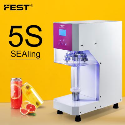 China Food FEST Can Sealing Machine Pet Bottle Sealing Machine Aluminum Can Automatic Seamer for sale