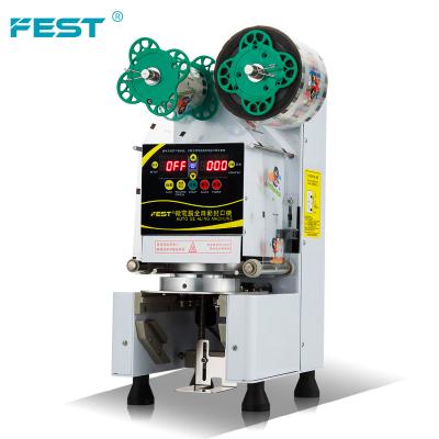 China Automatic Portable Food FEST Milk Tea Water Yogurt Cup Sealing Machine for Beverage Package for sale