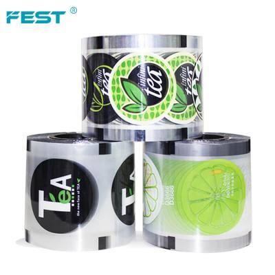 China Tea Moisture Proof Lid Bubble Film Sealing Cup Boba FEST Cup Plastic Sealing Film For Bubble Tea for sale