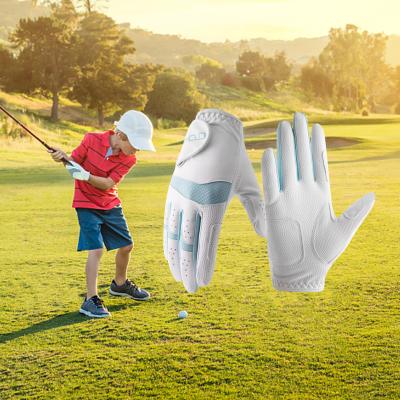 China HANDLANDY Logo PU Leather Printed Custom Colorful Golf Gloves Premium Rubbing Ladies Men Anti Slip Fashionable Soft Zero Grip Wholesale for sale