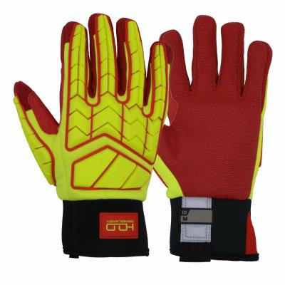 China HANDLANDY Fashion Mechanics Anti-impact Safety Universal Breathable Heavy Duty Gloves Oil And Gas Gloves for sale