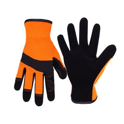 China HANDLANDY Comfortable Full Grain Pigskin Leather Gloves Kids Gardening Auto Mechanic Work Gloves Leather Gloves for sale