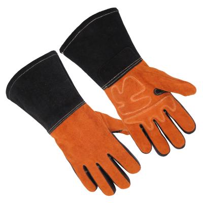 China HANDLANDY High Quality Durable Cowhide Leather Welding Gloves CAT Welding Glove Welder Glove for sale