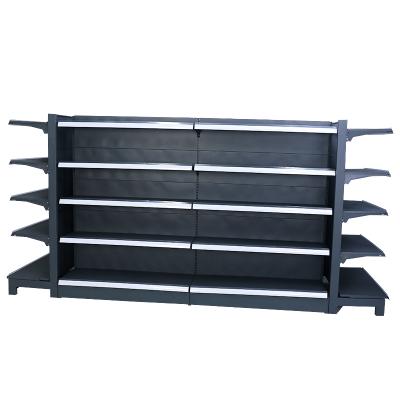 China 5 Layer Steel Supermarket Shelf Gondola Shelf Wholesale Single Side Modern Style New Supermarket Goods for sale