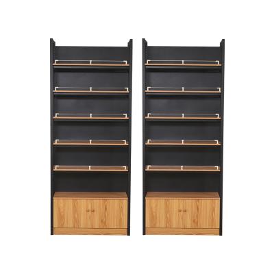 China Custom Corrosion Protection Factory Price Storage MDF And Steel Metal Rack Shelf For Supermarket for sale