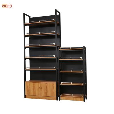 China 5 Layer Single Side Supermarket Shelf China Factory Customized Gondola Grocery Shelf Supermarket Shelf Warehouse Rack Combination for sale