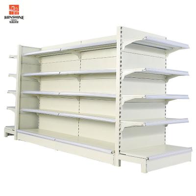 China High Quality 5 Layers Supermarket Shelf Single Side Steel Store Shelf 5 Layers Professional Display Rack Design For Store for sale