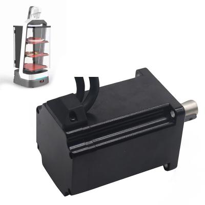 China Hoge Torsiegelijkstroom Servomotor 80mm 1000W-AGV Servomotor 48V met Stijgende Codeur Te koop