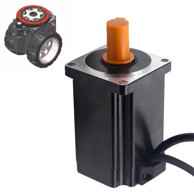 China Hoge Torsiegelijkstroom Servomotor 60mm 400W 48V met Stijgende Codeur voor AGV ROBOT Te koop