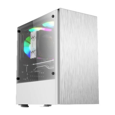 China With Micro PC Game Fan Gaming Aluminum Panel ATX Computer Cabinet PC Case for sale